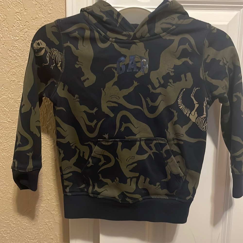 GAP Kids Dinosaur Hoodie Set - Black and Green